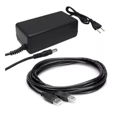 Fonte Bivolt Compatível Para Hp Scanjet 3670 + Cabo Usb