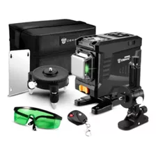 Nivel A Laser 3d 12linhas Verde C/controle Remoto 