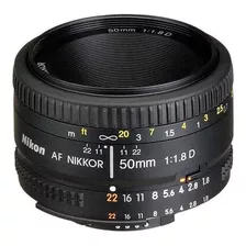 Lente Nikon Af 50mm F/1.8d Nikkor 