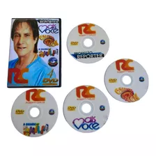 4 Dvd Roberto Carlos (caldeirão, Mais Você, A Grande Família