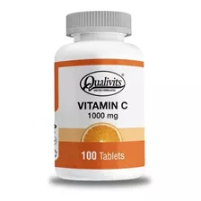 Qualivits® Vitamin C 1000mg X 100 Tabletas Sabor Sin Sabor