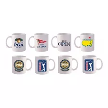 Regalo Para Golfistas Juego X 4 Mugs Torneos Mayores 2023