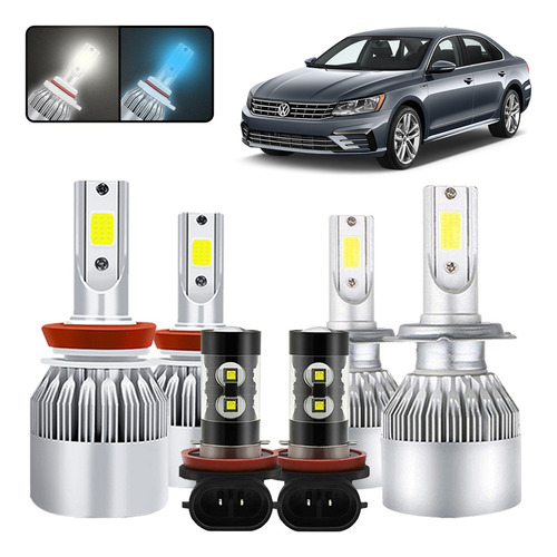 Kit De Focos Led H7 H3 Para Volkswagen Passat 2001-2005 Volkswagen Passat