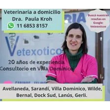 Veterinaria Domicilio Consultorio Exoticos Eutanasias.