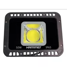 Reflector Led 50w 6500k Luz Blanca Ip65 85/277v Tg09 Hammer