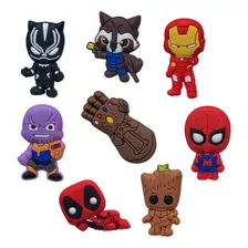 12 Imanes Marvel Avengers De Pvc Para Refrigerador 3 Cm