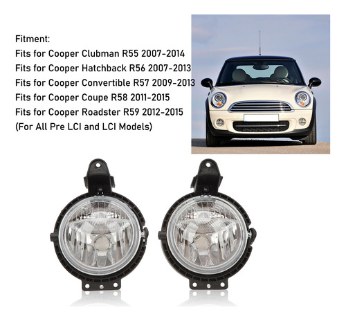 Carcasa De Lmpara De Luces Antiniebla Para Mini Cooper R56 Foto 6