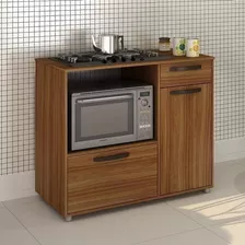 Balcão Para Cooktop E Forno Luna Chf Carvalho Hi