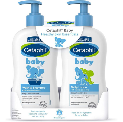 Shampoo Y Jabón  Y Crema Cetaphil Baby 