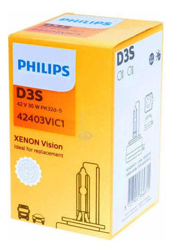 ( 1 ) Bulbo Philips D3s 42v 35w Hid Xenn Standard Original Foto 4