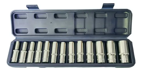 Juego De Llaves Tubo Largos 13 Pzs 10 A 27 Mm Caja Bremen 6729