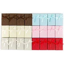 Cajas De Regalo Joyería Tapa Y Lazos De Cinta (6 Color...