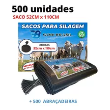 Saco Para Silagem 52x110 500un 200 Micras+500 Abç 24hs