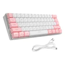 Teclado Membrana 61 Teclas Retroiluminado Rgb Con Cable Desm