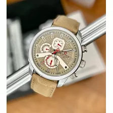 Reloj Para Hombre Marca Naviforce Pulso Cuero Original