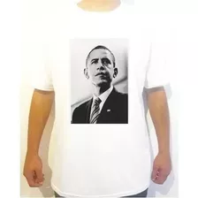 Camiseta Camisa Barack Obama Poliéster