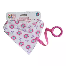 Babero Para Bebe C/mordillo Porta Chupete Desmontable Import