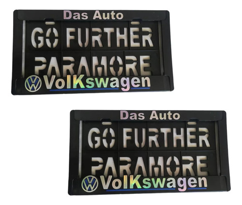 Par Porta Placas Go Further Vw Jetta Clasico Gl 2008 Foto 4