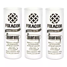 3 Tubinhos Fixacor Para Roupa Fixador Guarany 40g