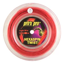 Rolo De Corda Pros Pro Hexaspin Twist 1.25mm 200m Vermelha