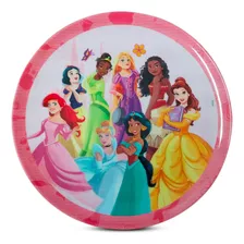 Prato Raso Infantil Disney Princesas Meninos Melamine 20cm
