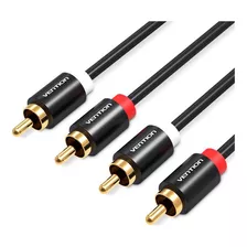 Cable Audio 2rca A 2rca Vention Macho Alta Calidad Sonido 1m