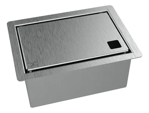 Porta Esponja Inox C/ Válvula Escoamento Embutir 15x11cm Tlh Inox