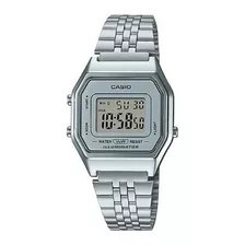 Relogio Casio Vintage Prata La680wa-7df Mini Original