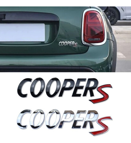 Emblema Mini Cooper S Cromo / Rojo 2022 2021 2020 2019 2018 Foto 6