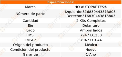 2- Kits De Clipers De Frenos Delanteros Volvo C70 05/13 Ho Foto 2