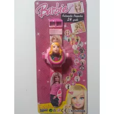 Barbie Relógio Digital Infantil Projeta Imagens + Brinde 