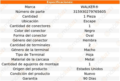 Solenoide Tiempo (vvt) Escape Soul 2.0l 4 Cil 12 Walker Foto 6