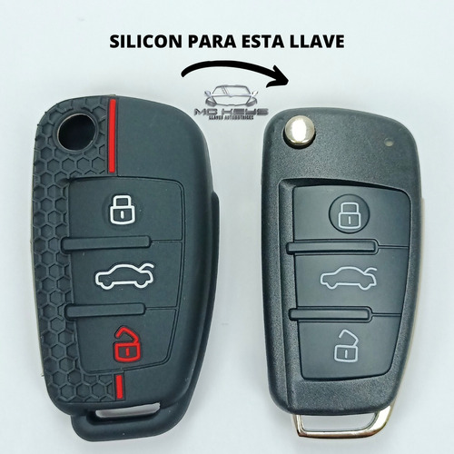 Silicon Funda Llave Control Audi A1 A3 A4 A6 Tt S3 S4 Q5 Q7 Foto 6