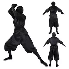 Disfraz Cosplay Halloween Ninja Negro Para Homem Japonês