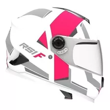 Casco Integral Hawk Rs1f Blanco Mate C/ Fucsia Mujer Ahora18