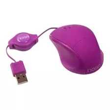 Mouse Pc Usb Mini Tablet Noga Ngm418 Cable Retráctil Colores