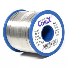 Solda Estanho Cobix 1 Mm 60x40 500g Com Fluxo 110v/220v