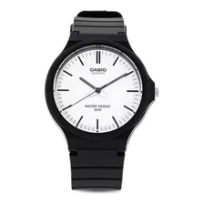 Relógio De Pulso Casio Youth Mw-240-1b2 Com Corpo Preto, Analógico, Para Masculino, Fundo Branco, Com Correia De Resina Cor Preto, Agulhas Cor Cinza-escuro E Branco, Subdials De Cor Preto, Ponteiro 