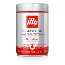 Cafe Illy Molido Filtro Blend 100% Arábica 250grs Italia