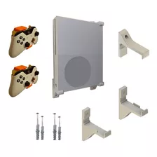 Kit Suporte Xbox One S Parede 1 Console E 2 Controles Branco