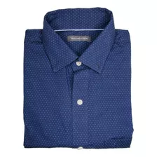 Camisa Van Heusen Azul Con Puntos Talla S (usada) / Rabstore