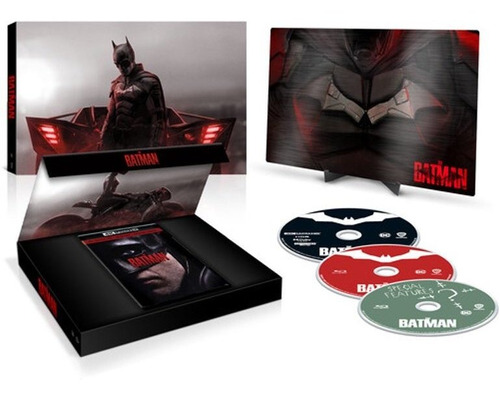 The Batman Gift Set 4k + Bluray Película Batarang Dc Hd