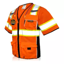 Chaleco De Seguridad Clase 3 Hi Vis Reflectante Ansi Pr...