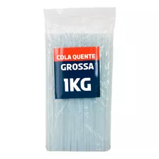 Kit Bastões De Cola Quente Grossa Com 36 Unidades 1kg