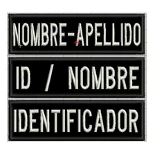 10 Parches Nombres Bordados Personalizados Identificador