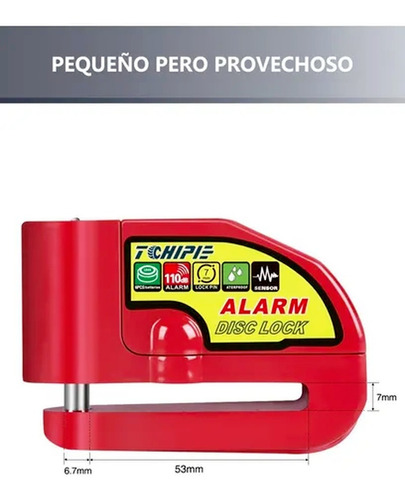 Nueva Cerradura De Freno De Disco Impermeable Para Alarma De Foto 9