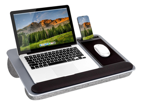 Lapdesk Lapgear Home Office Pro Para Notebooks De 15,6 Prateado
