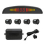 Kit Sensor De Estacionamento 22mm Preta Universal Ré Preto Preto 22mm