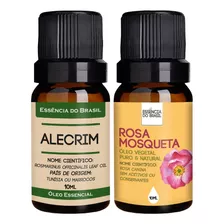 Kit Óleo Essencial Alecrim + Óleo Vegetal Rosa Mosqueta 10ml