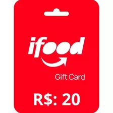 Cartão Presente Ifood 20 Digital Ifood Card